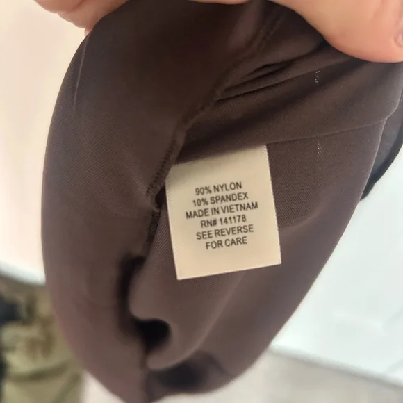 Kirious Los Angeles spaghetti strap brown/ tan dress midi length - Picture 8 of 8